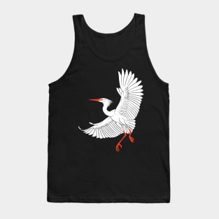 Graceful Crane flying Tank Top